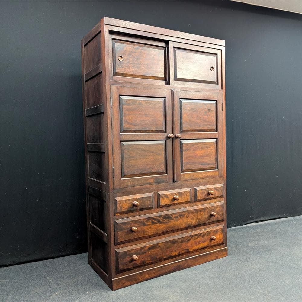 松本民芸家具　水目桜　無垢　和箪笥　着物箪笥　整理箪笥　タンス　箪笥　衣類　民藝