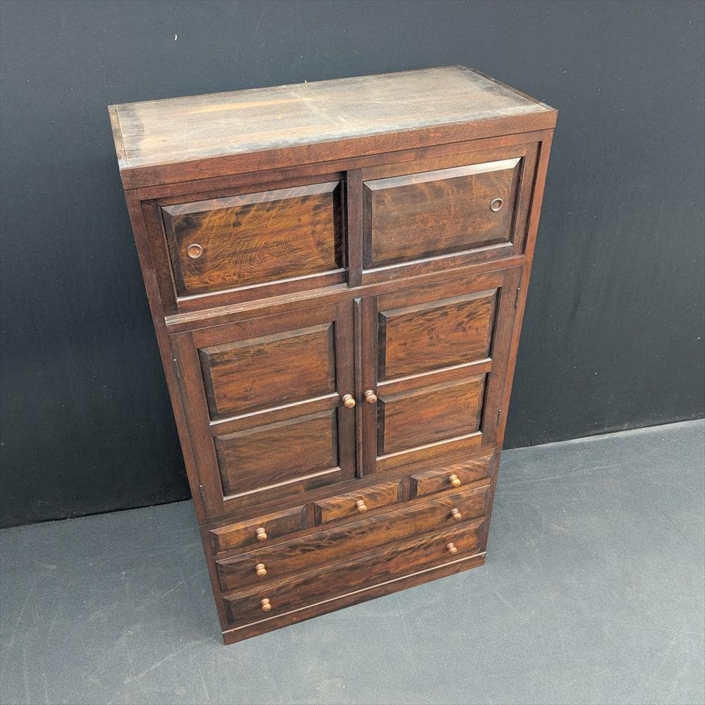 松本民芸家具　水目桜　無垢　和箪笥　着物箪笥　整理箪笥　タンス　箪笥　衣類　民藝