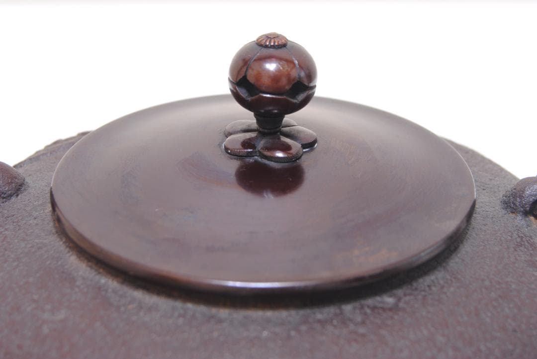 菊地政光 花丸文 鉄瓶 山形 鋳物 鉄器 茶道具 煎茶