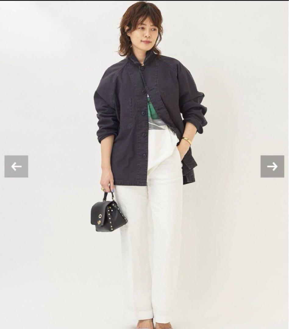 ⭐️plage ⭐️ Army シャツ ジャケット　ブラック　36