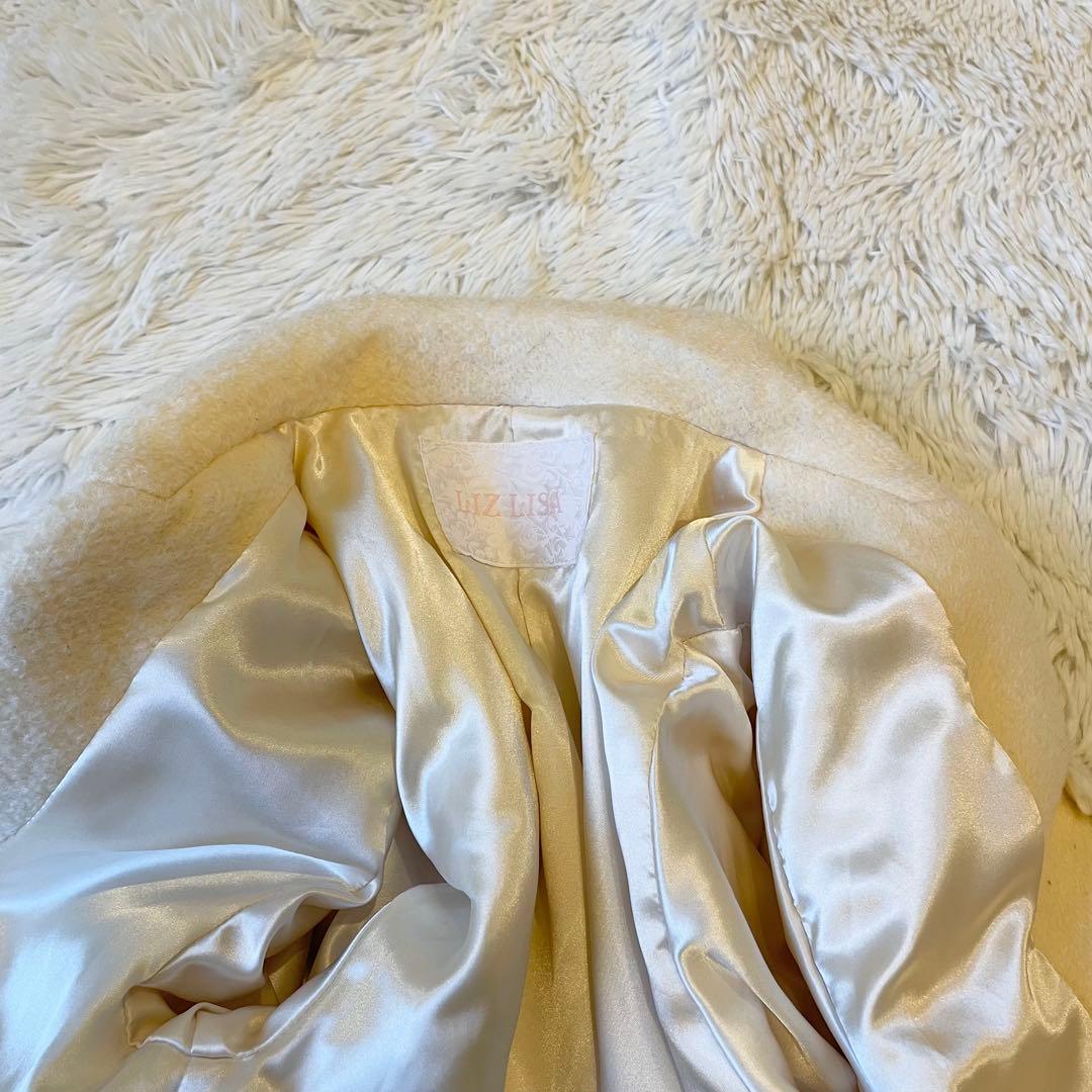 ジャケット・アウター LIZ LISA Cream Ribbon Coat Women Size 0