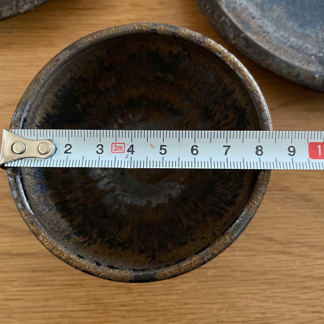 希少　姫野翔太　金彩シリーズ3点セット ケーキ皿　お猪口　ぐい呑み