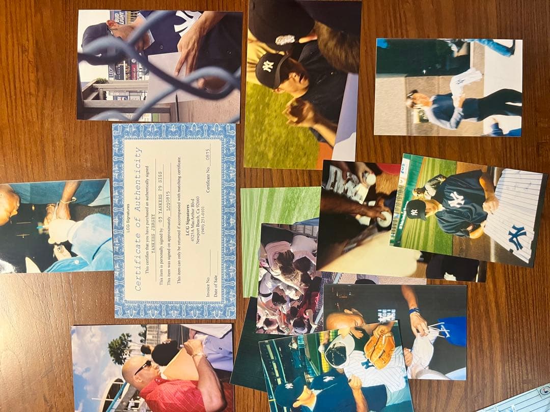 ニューヨークヤンキース　サイン入りユニフォーム