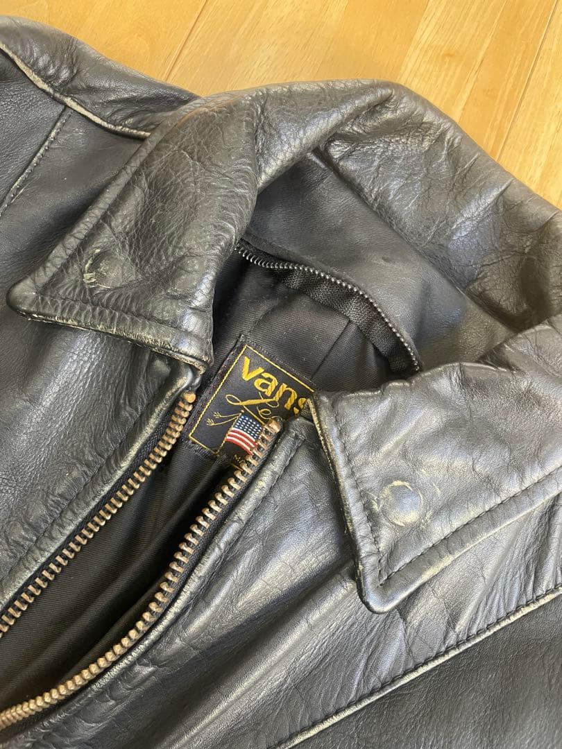 ユンボ　VANSON F 36 ライダース 牛革 本革 オールドold