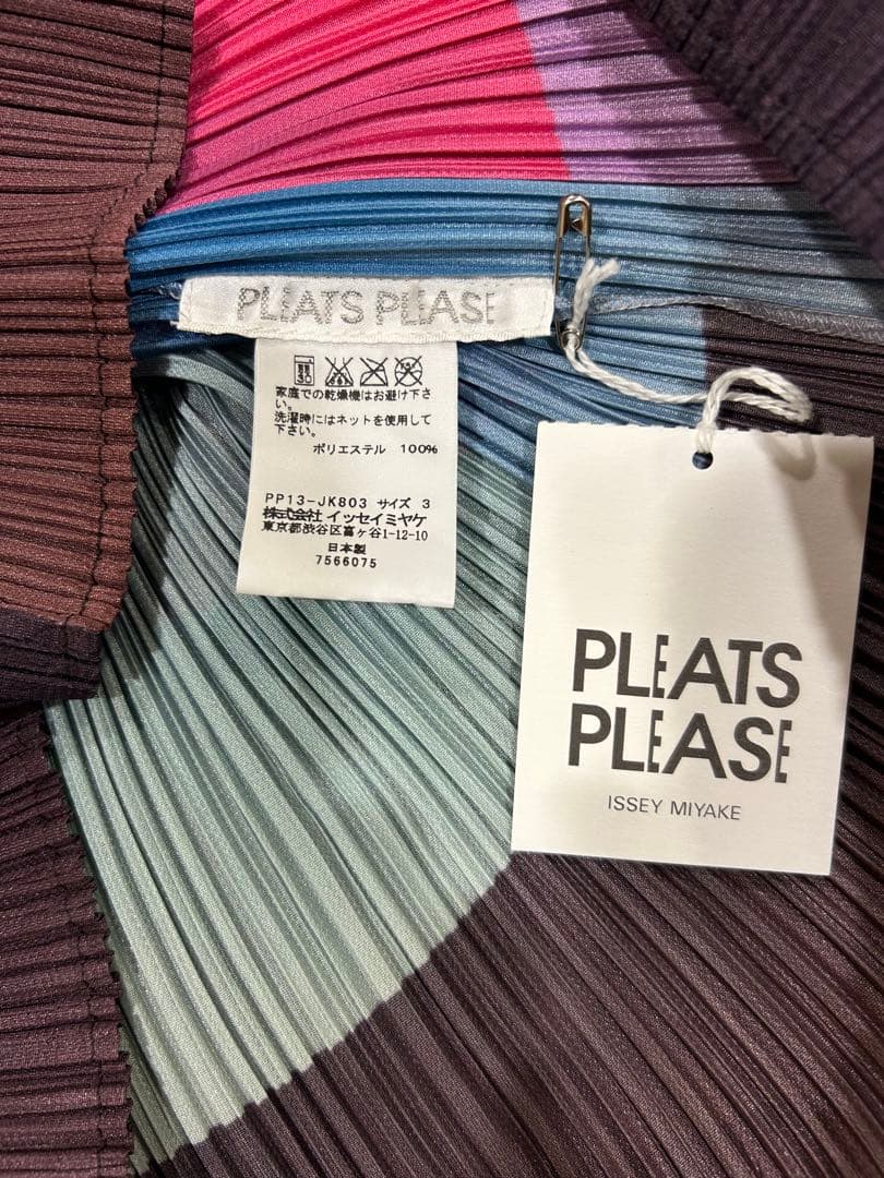 ⭐️本日限定価格⭐️レアなマルチカラープリーツプリーズタグ付き極美品⭐️