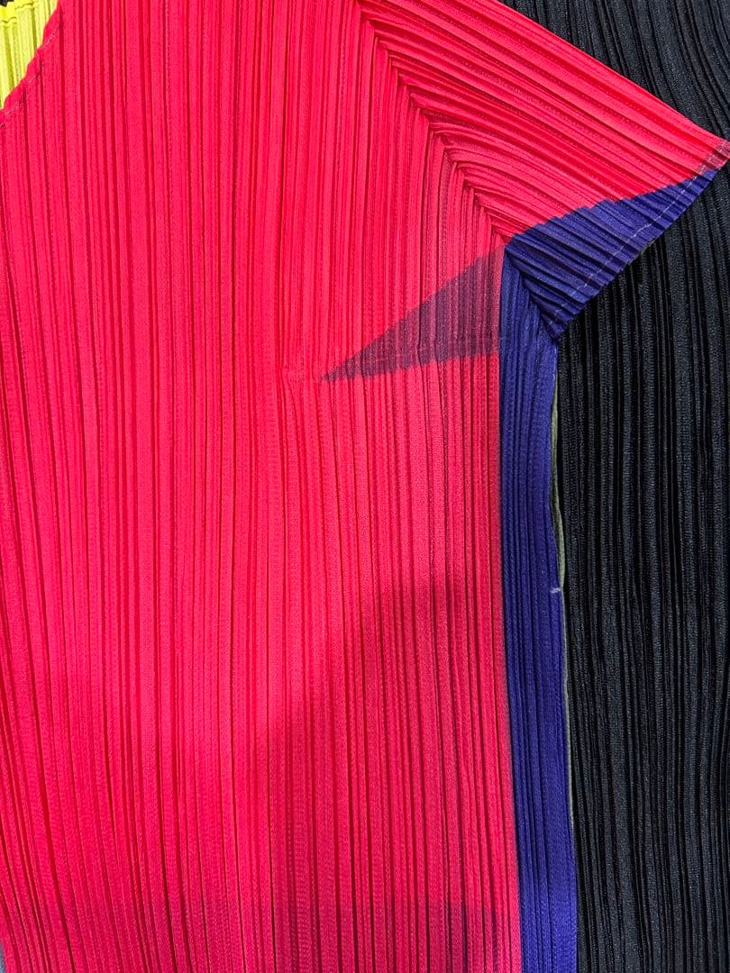 ⭐️本日限定価格⭐️レアなマルチカラープリーツプリーズタグ付き極美品⭐️