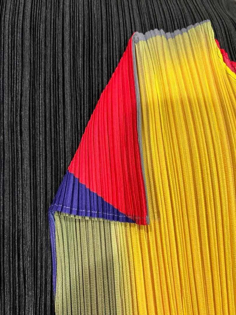 ⭐️本日限定価格⭐️レアなマルチカラープリーツプリーズタグ付き極美品⭐️