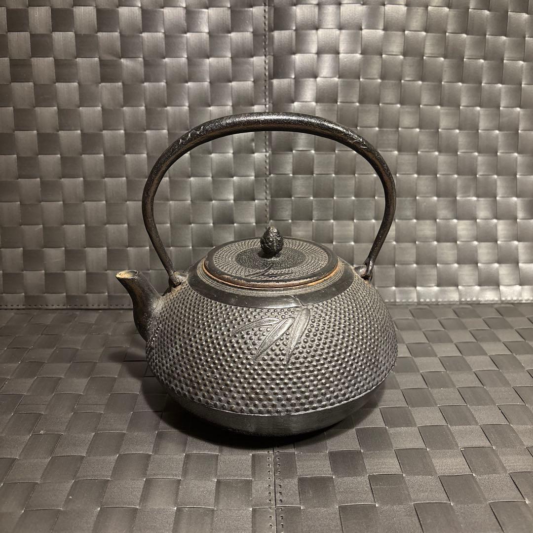 南部鉄器　鉄瓶　光雲作　約1.8L