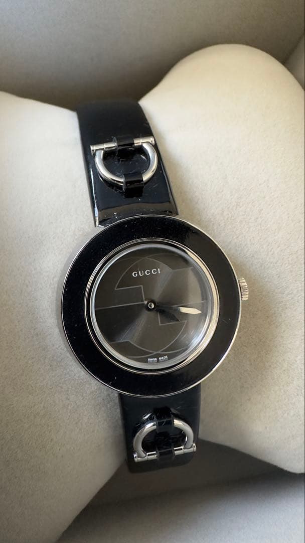 美品 GUCCI 129.5 グッチ チェンジベゼル レディース腕時計