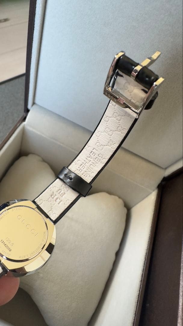 美品 GUCCI 129.5 グッチ チェンジベゼル レディース腕時計