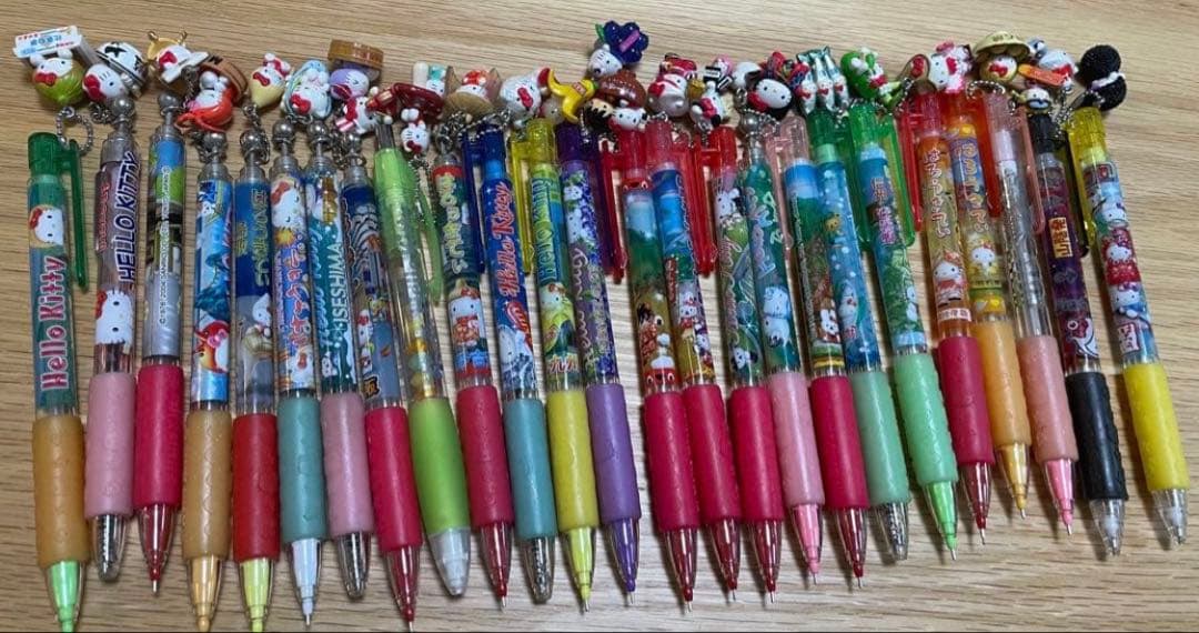 ご当地限定 ハローキティ シャーペン ボールペン 25本まとめ売り