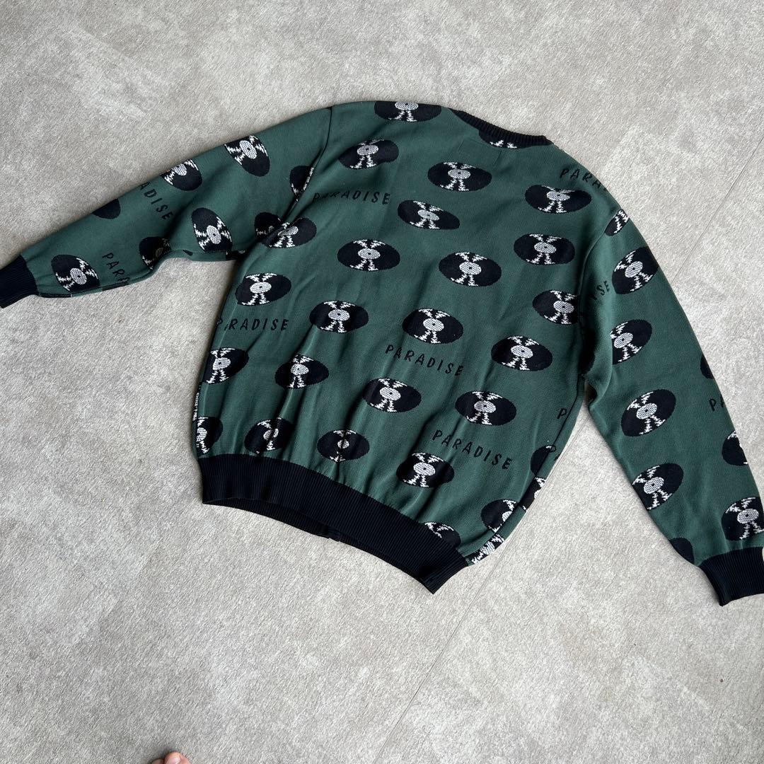 WACKO MARIA RECORDS CARDIGAN グリーンXL