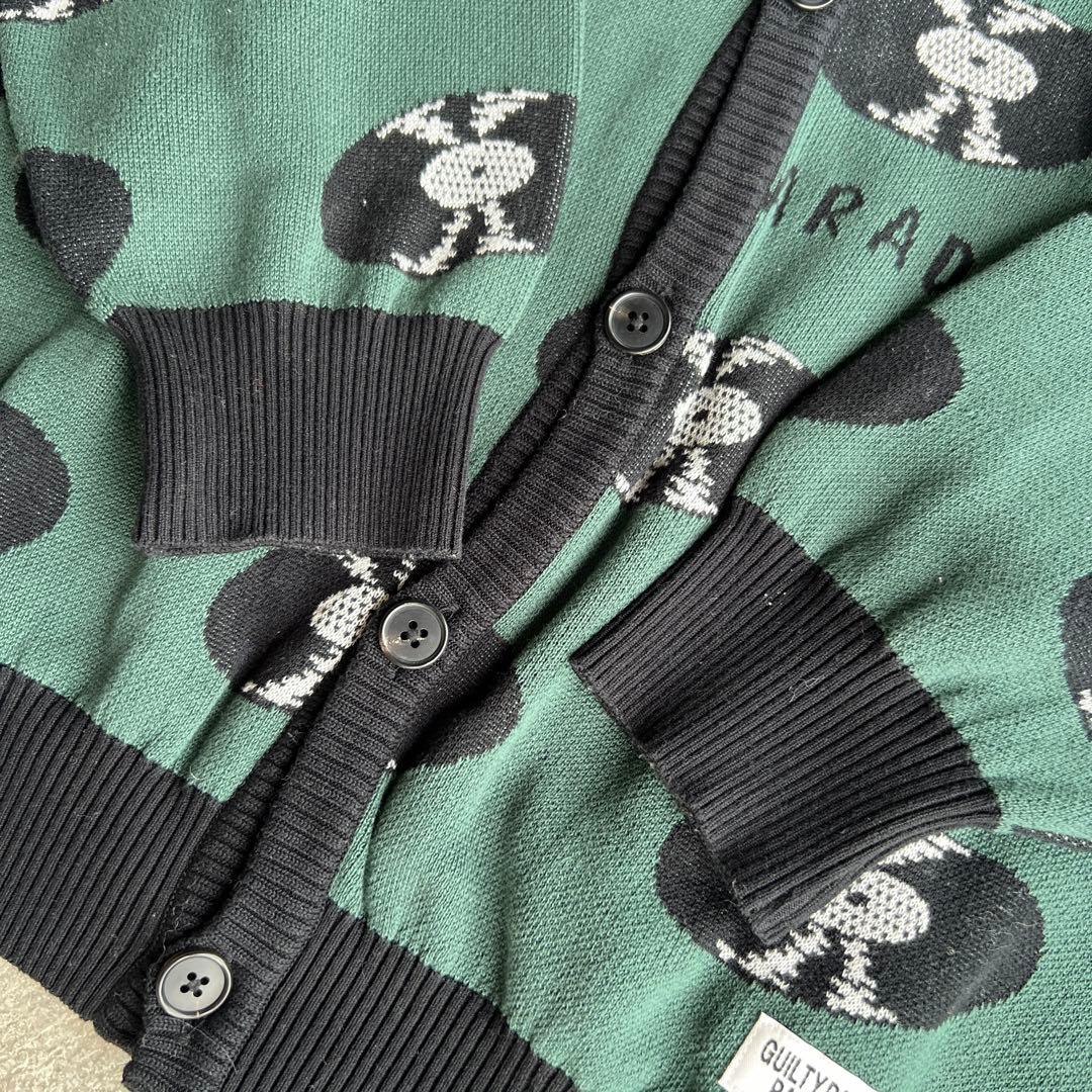 WACKO MARIA RECORDS CARDIGAN グリーンXL