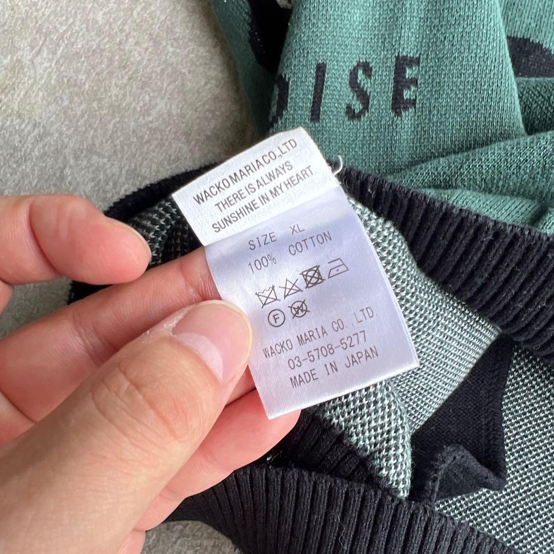 WACKO MARIA RECORDS CARDIGAN グリーンXL