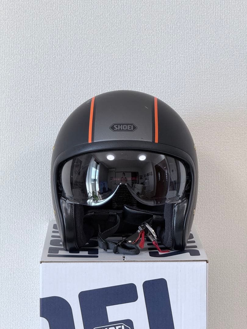 SHOEI J•O キャブレター マットブラック／オレンジ Lサイズ