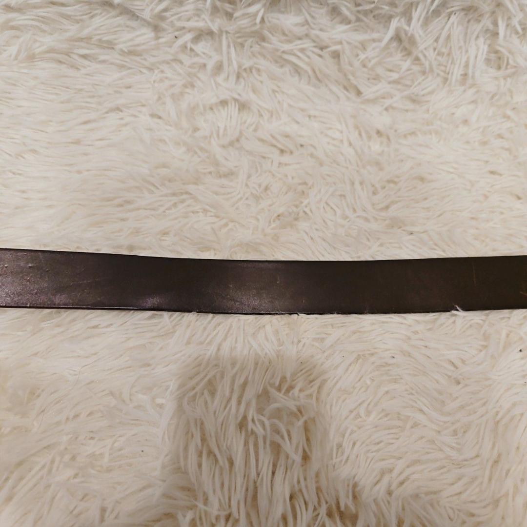 美品 RED MOON レッドムーン ベルド ロゴ刻印 ブラウン プレート 本革