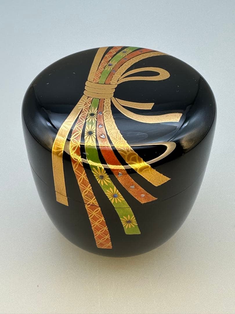 すーへー茶道具　棗　大多尾重則　熨斗蒔絵