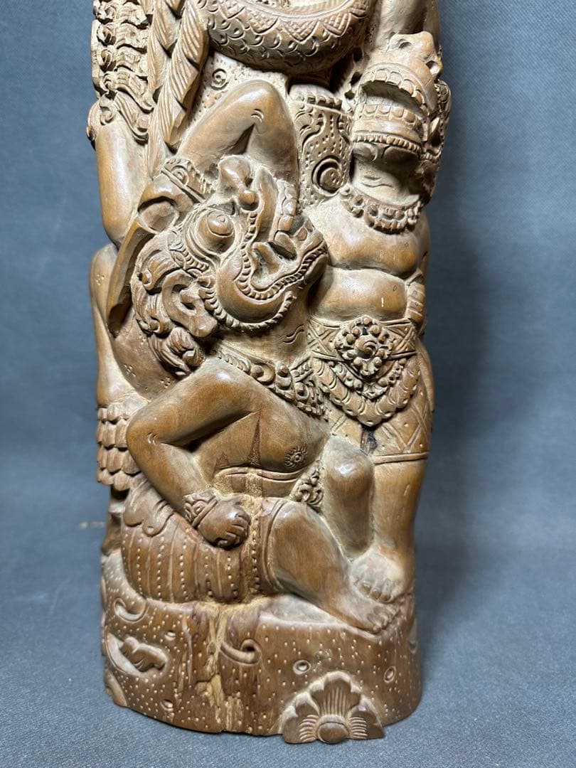 超大型　インドネシア　バリ島　木彫り　ガルーダ　魔除　弁財天　ガネーシャ仏教美術