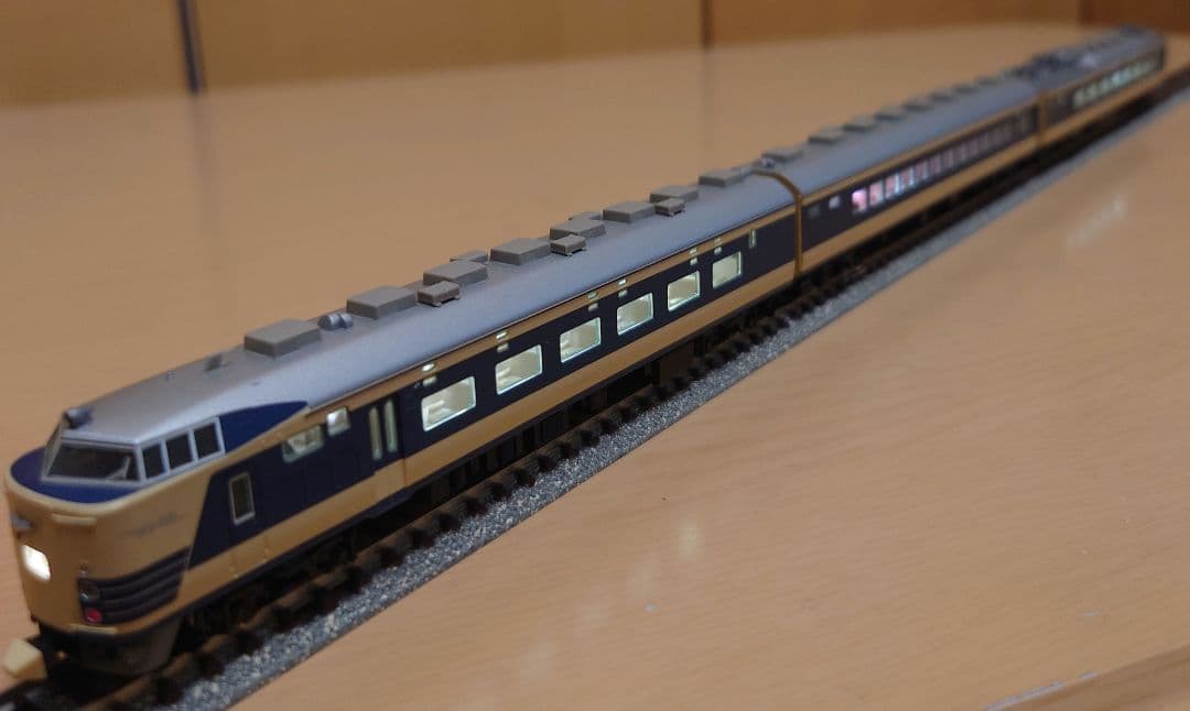 【美品,希少】TOMIX 国鉄581系特急電車 月光号フル編成 ライトユニット付