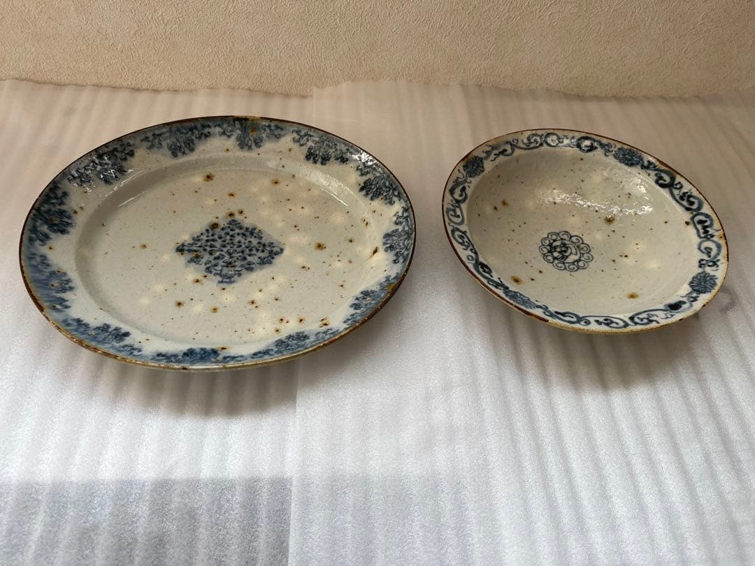 市野吉記さん　コウホ窯　プレート皿　2枚