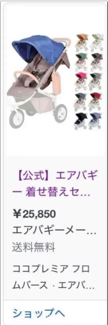 【新品未開封・本日限定特別価格】エアバギー　ココプレミア　フロムバース