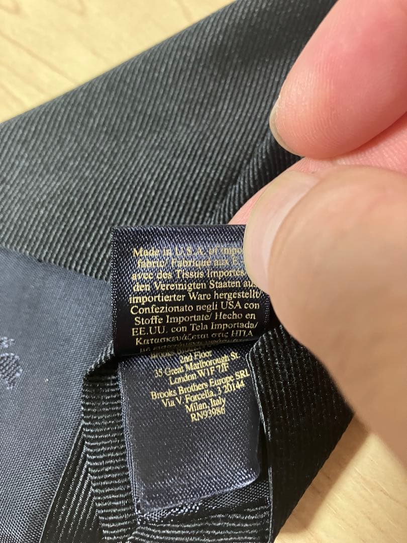 最終価格　ブルックスブラザーズ ブラック ネクタイ シルクタイ 美品