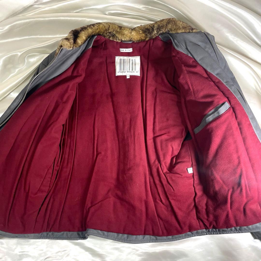 ユーロヴィンテージ　ペッカリー　レザージャケット　ririジップ　イタリア製