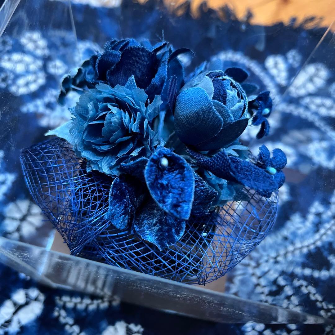 藍染め フラワー アートアレンジ