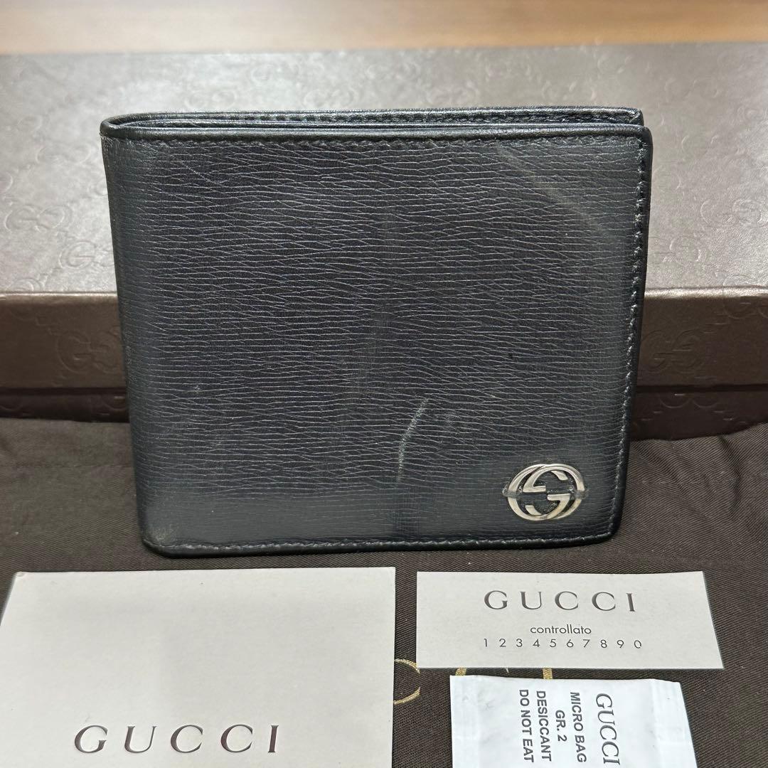 超良品‼️ グッチ　GUCCI 財布　二つ折り　折り財布　シェリーライン