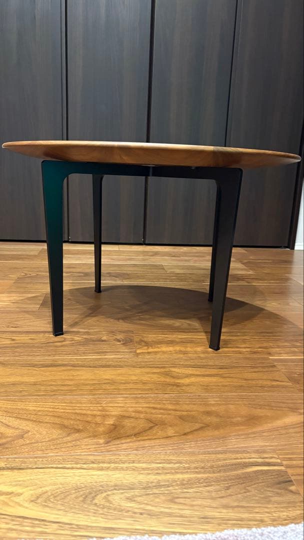 【未使用品】リッツウェル 円形木製テーブル ※人気品の為、早い者勝ち！