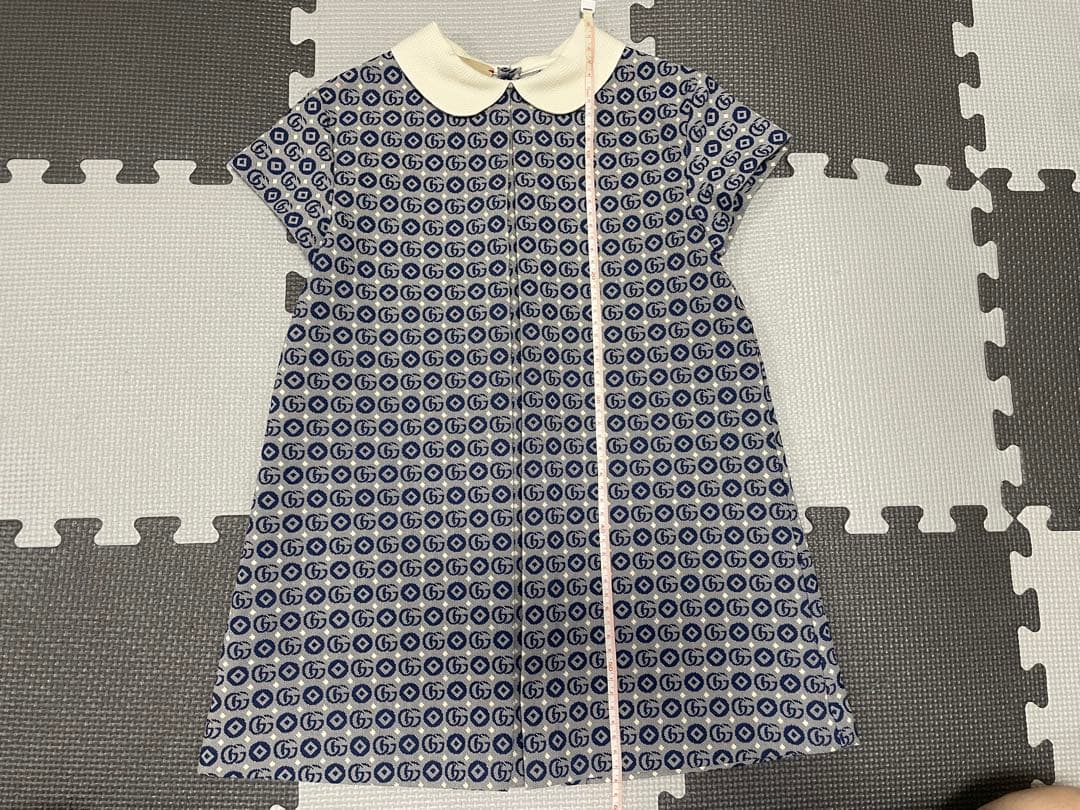 GUCCI 半袖ワンピース ネイビー