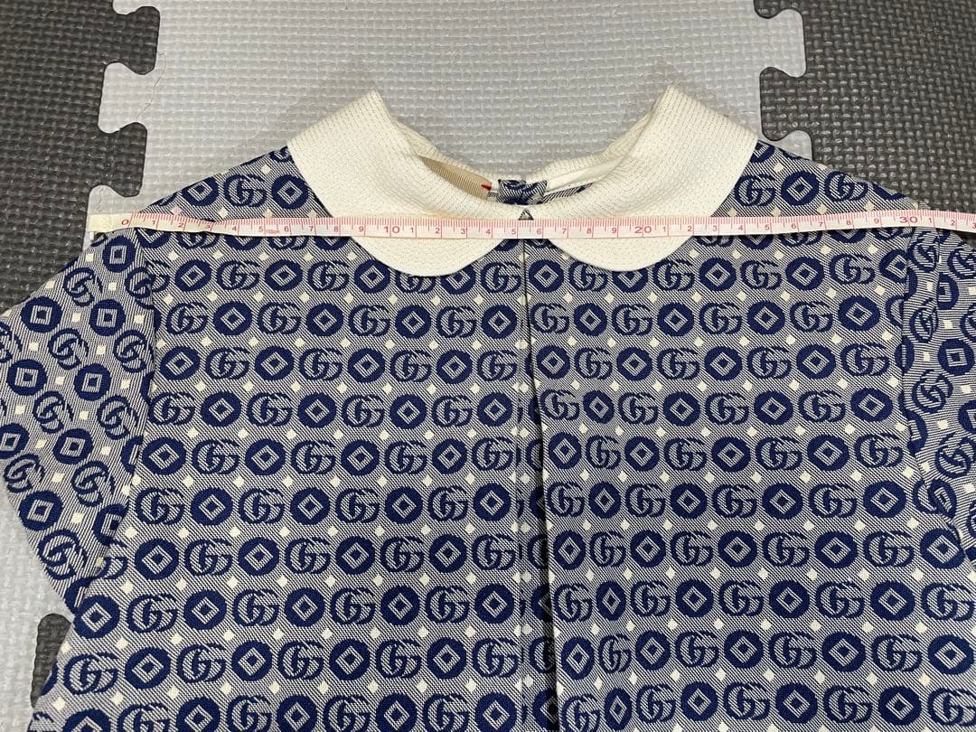 GUCCI 半袖ワンピース ネイビー