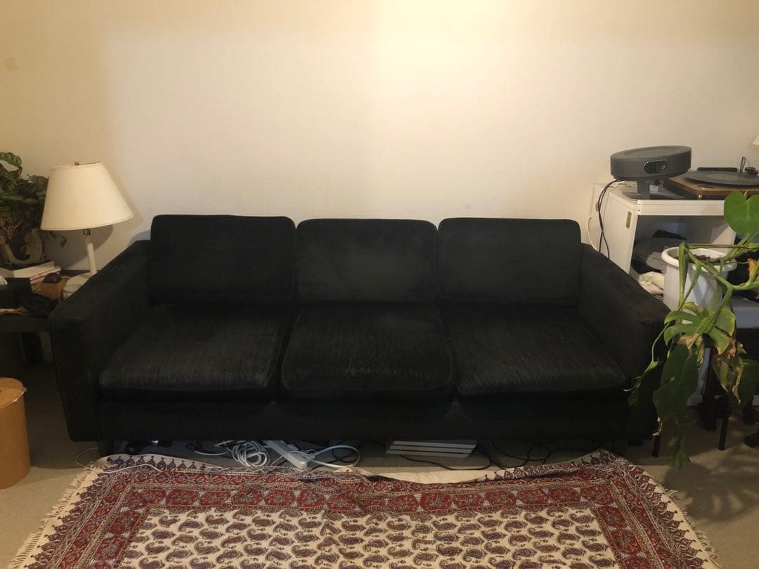 acme furniture JETTY 3P ソファ　ブラック アクメ