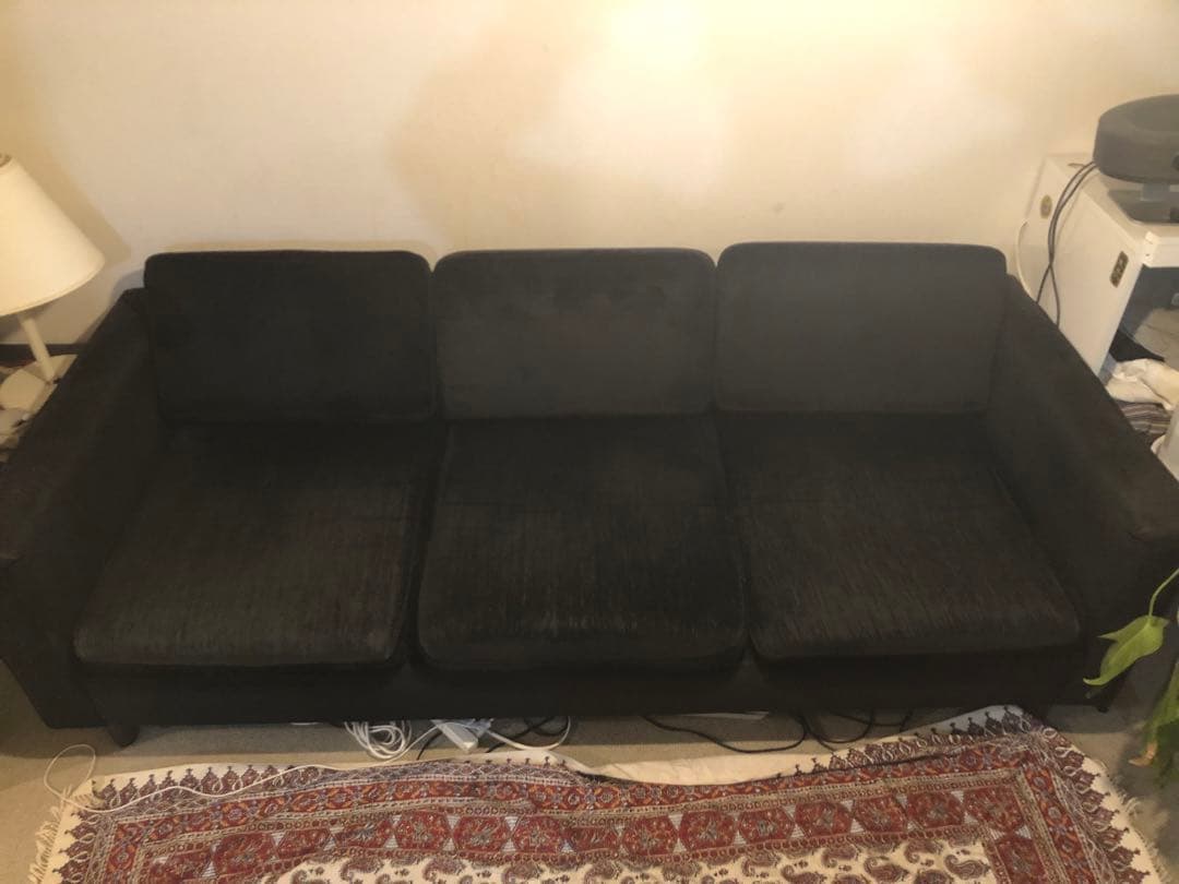 acme furniture JETTY 3P ソファ　ブラック アクメ