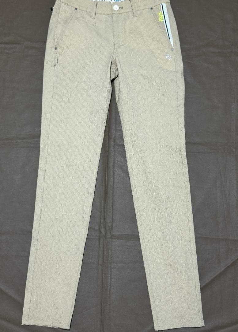 パーリーゲイツ ポリエステルサッカーストレッチパンツ サイズ0 新品