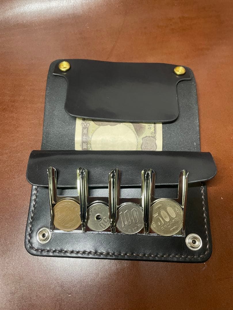 ハンドメイド　ミドルトラッカーウォレット　キャッチャー