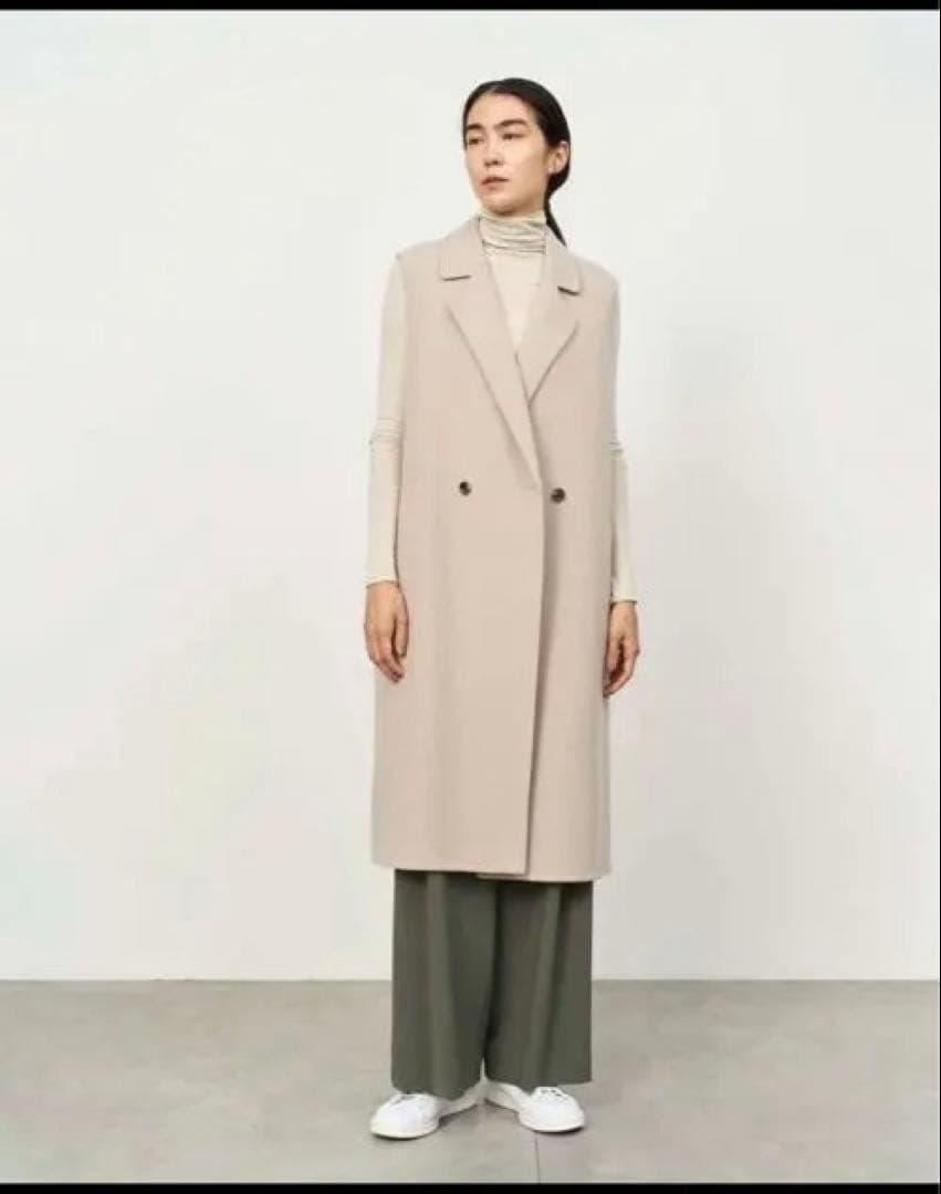 ソージュ　SOEJU ウールリバーロングジレ