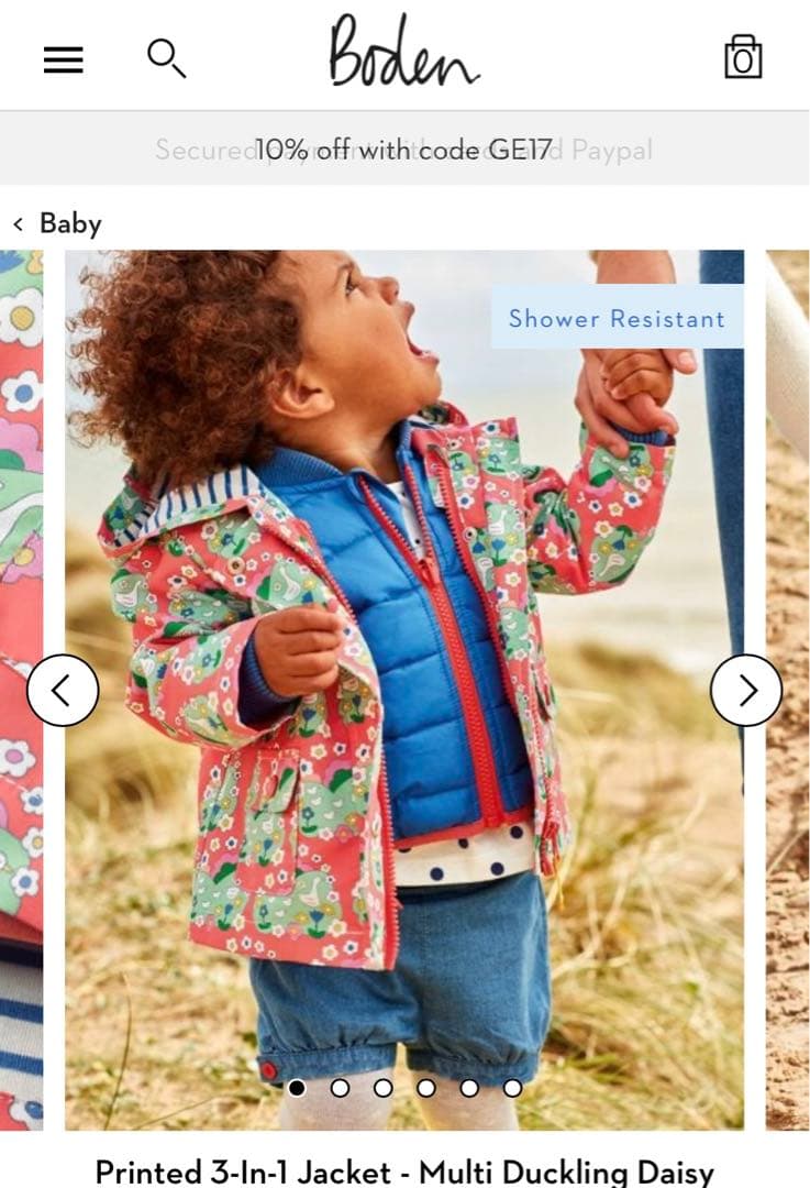 未使用 ボーデン あひる ジャケット コート 104cm