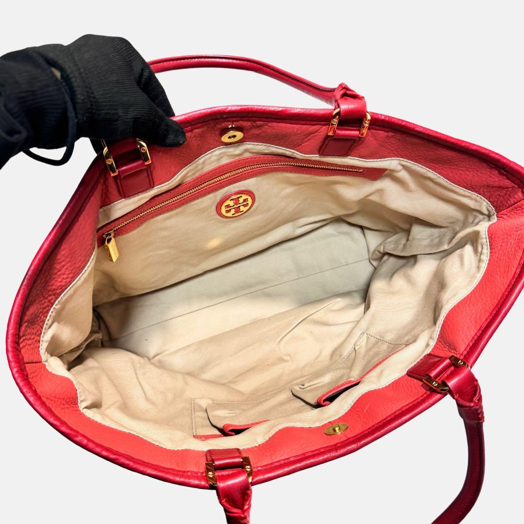 美品✨TORY BURCH トリーバーチ　デカロゴ　トートバッグ　大容量