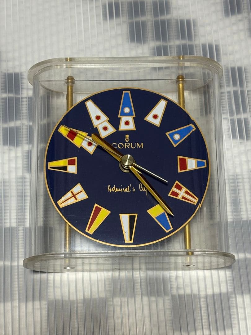 CORUM 置時計 稼働品　非売品レア