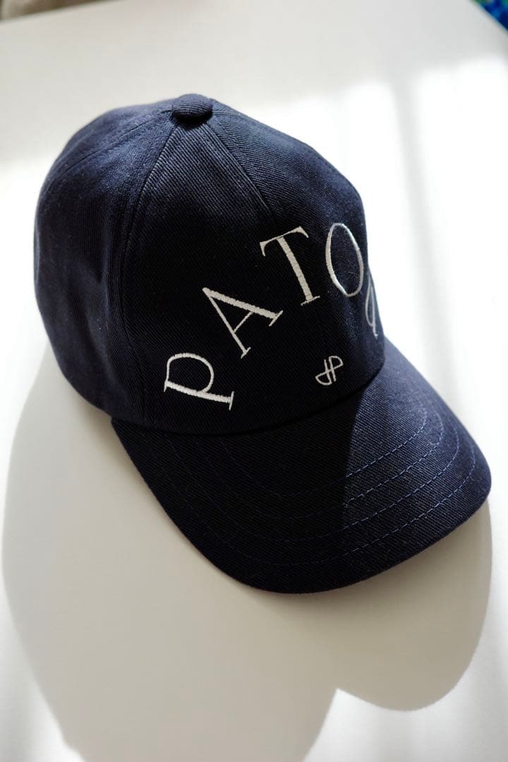 【CHIl】PATOU ネイビーキャップ ロゴ入り