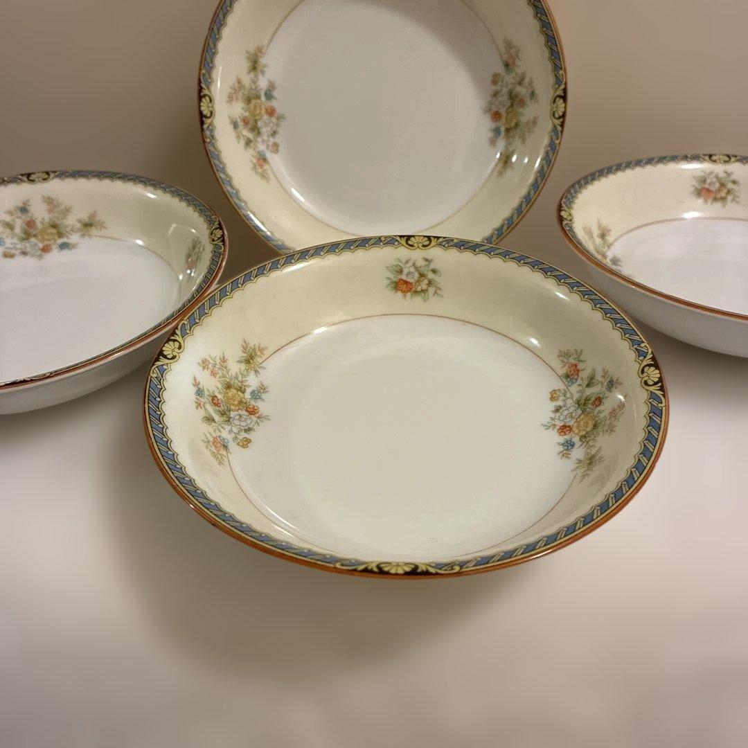 オールドノリタケ　昭和中期　小皿4枚セット　(プレート　洋食器)