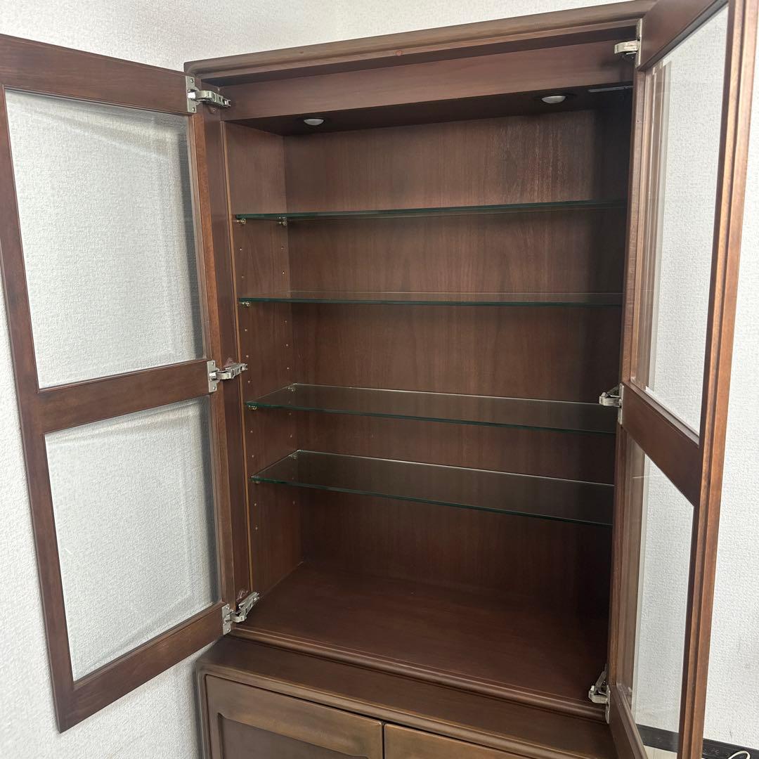 【訳あり】カリモク ドマーニ 希少品 飾り棚 キュリオケース 本棚 i4※