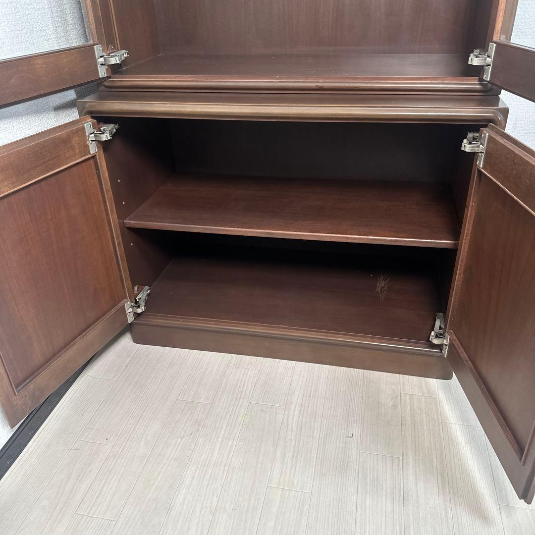 【訳あり】カリモク ドマーニ 希少品 飾り棚 キュリオケース 本棚 i4※