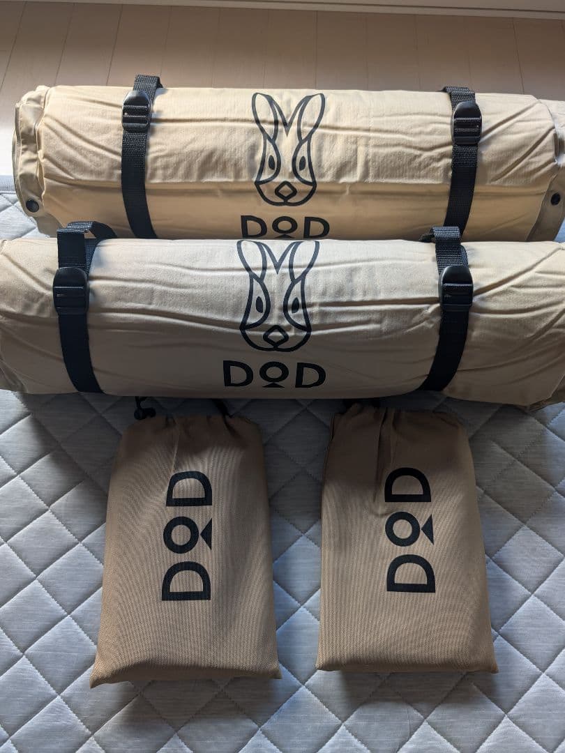 DOD ソトネノサソイS（タン）+キャプテンスタッグ ピロー　各２セット