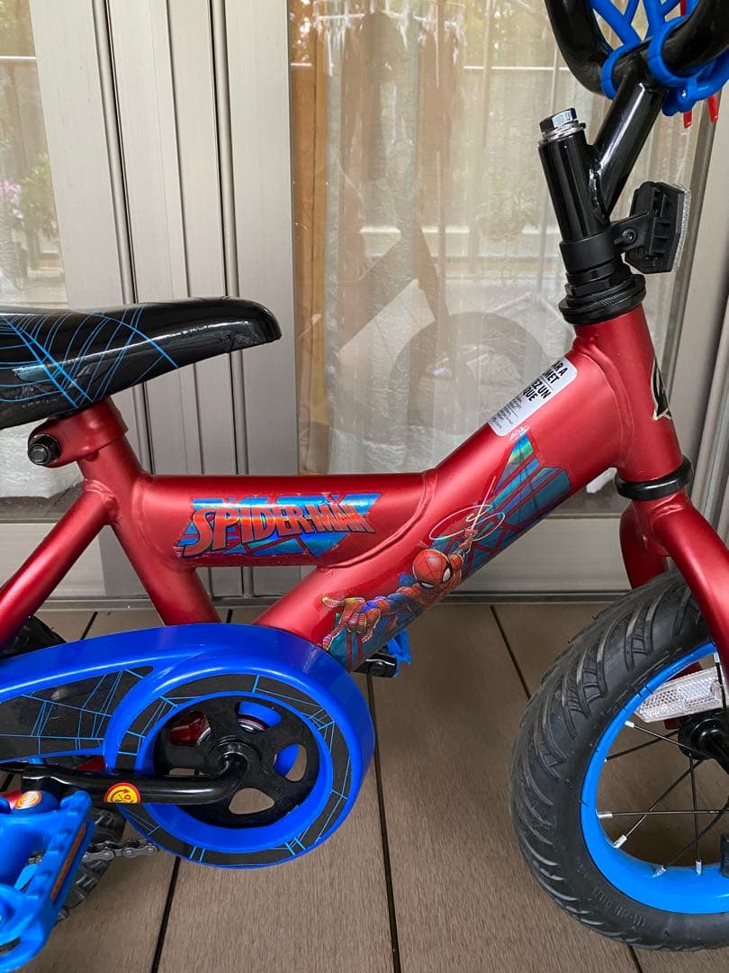 スパイダーマン 12インチ　子供自転車