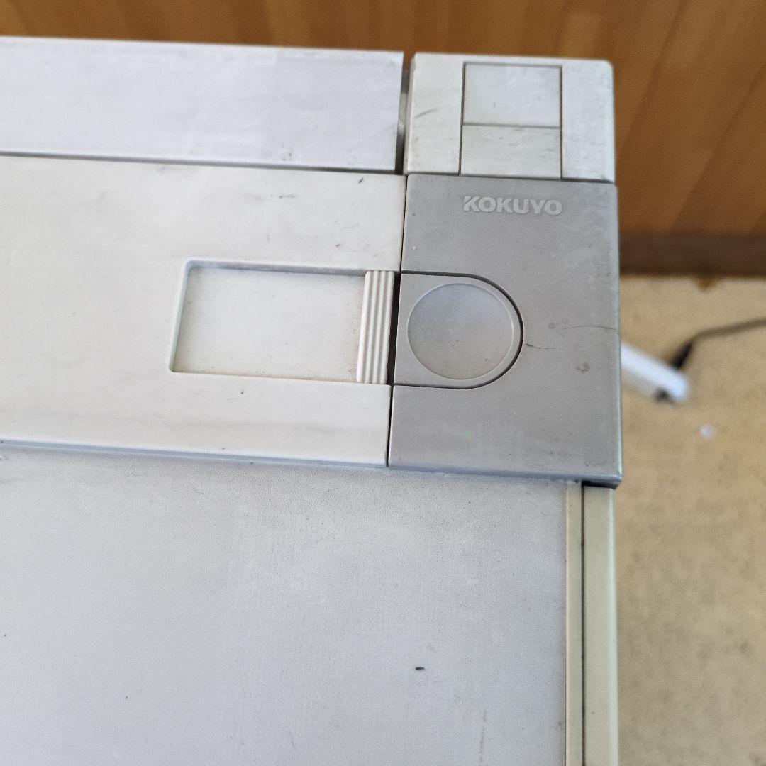 シルバー 引き出し付きデスク