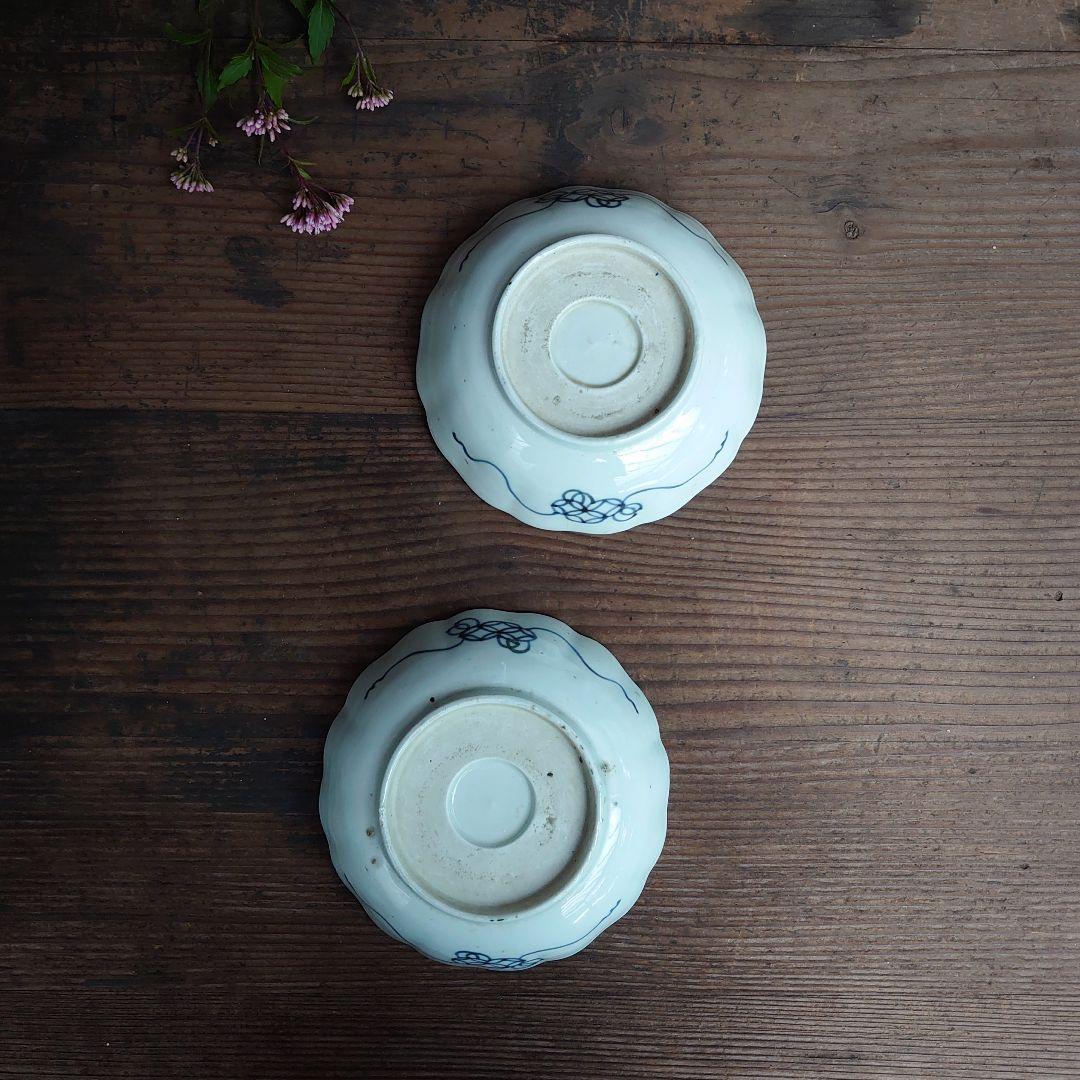 【ご成約】古伊万里 赤絵金彩 花文 なます皿と骨董の器 おまとめ