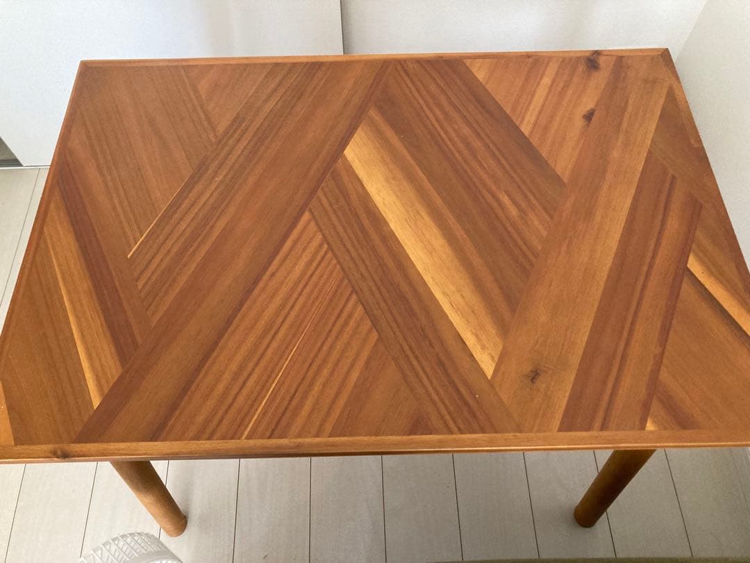 【ゆく】ダイニングテーブル 机 アカシア 木製 アジアン ビンテージ