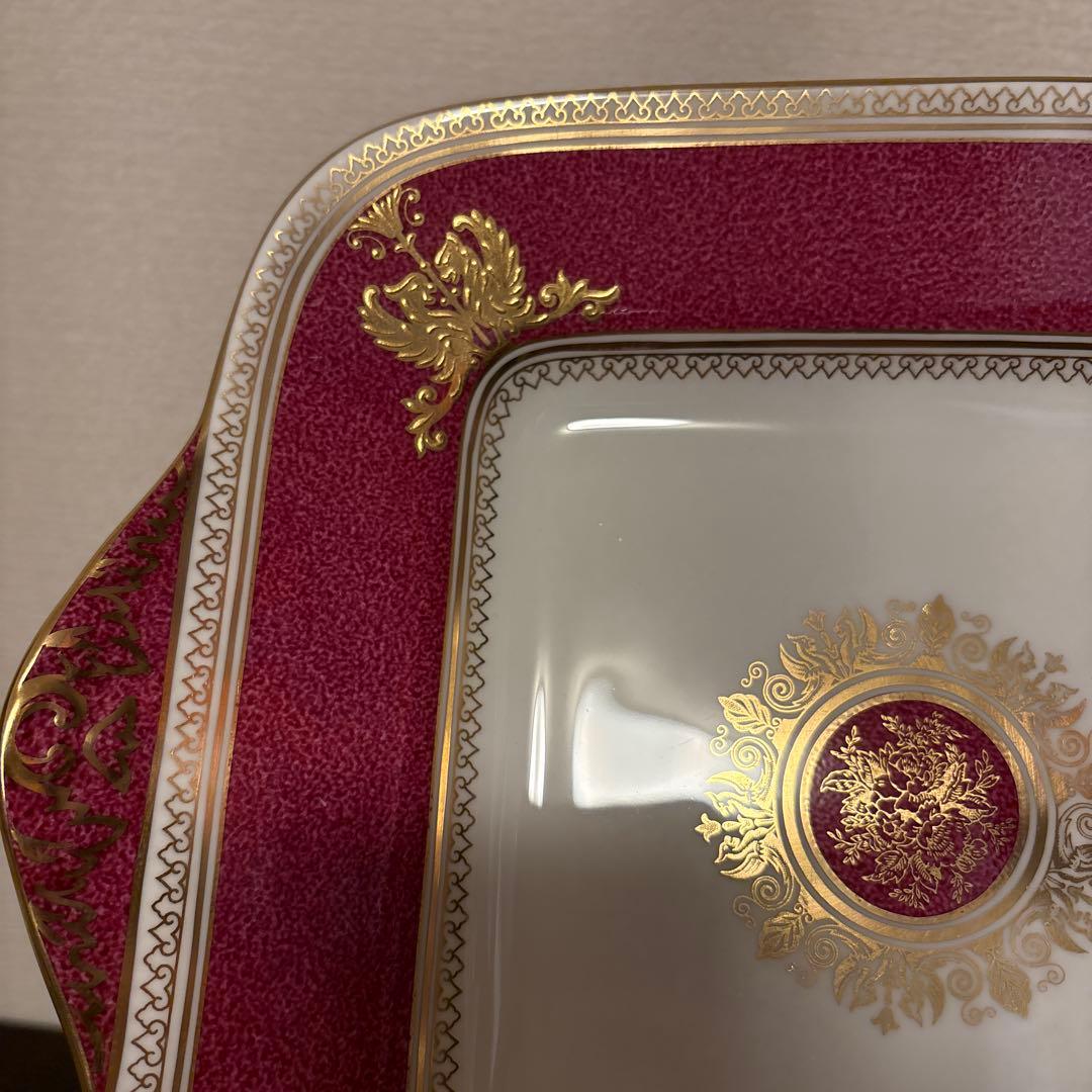 ウェッジウッド　コロンビア　パウダールビー　B&Bプレート ディナープレート